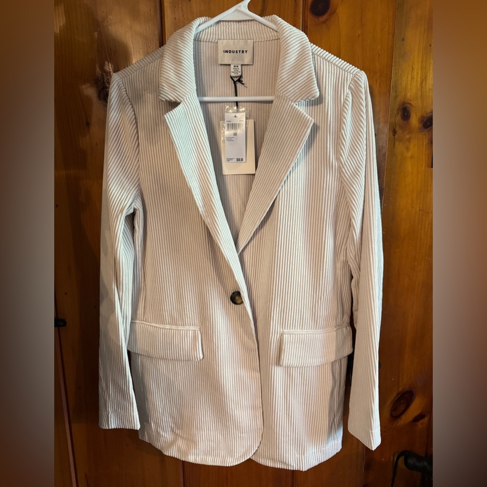 Industry Cream Striped Women's Blazer